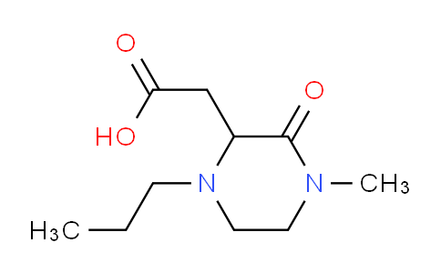 CAS No. 1236257-29-6, 2-(4-Methyl-3-oxo-1-propylpiperazin-2-yl)acetic acid