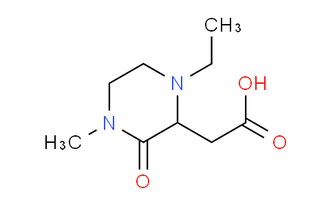 CAS No. 1236261-48-5, 2-(1-Ethyl-4-methyl-3-oxopiperazin-2-yl)acetic acid