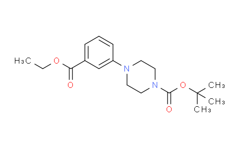 CAS No. 261925-94-4, tert-Butyl 4-(3-(ethoxycarbonyl)phenyl)piperazine-1-carboxylate
