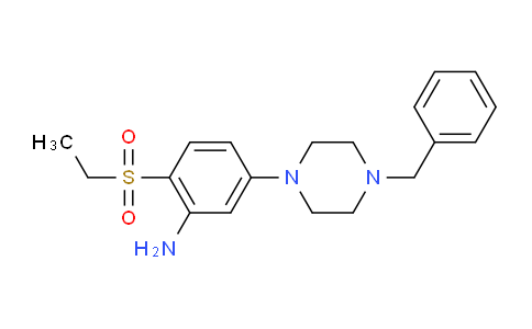 CAS No. 1219957-19-3, 5-(4-Benzylpiperazin-1-yl)-2-(ethylsulfonyl)aniline