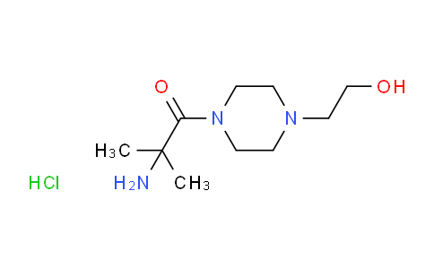 CAS No. 1219972-36-7, 2-Amino-1-(4-(2-hydroxyethyl)piperazin-1-yl)-2-methylpropan-1-one hydrochloride