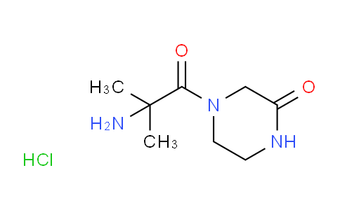 CAS No. 1220034-89-8, 4-(2-Amino-2-methylpropanoyl)piperazin-2-one hydrochloride