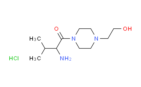CAS No. 1236259-21-4, 2-Amino-1-(4-(2-hydroxyethyl)piperazin-1-yl)-3-methylbutan-1-one hydrochloride