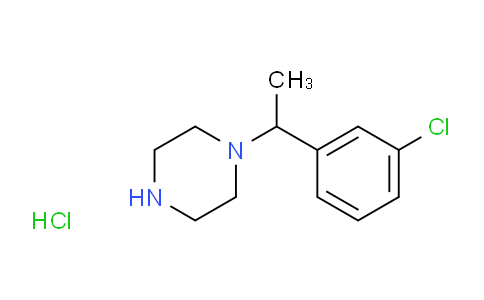 CAS No. 1185307-54-3, 1-(1-(3-Chlorophenyl)ethyl)piperazine hydrochloride