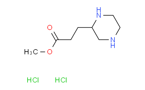 CAS No. 1260644-15-2, Methyl 3-(piperazin-2-yl)propanoate dihydrochloride