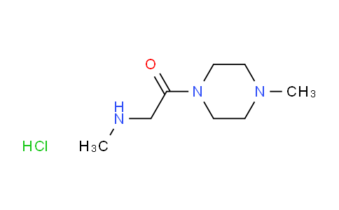 CAS No. 1219968-12-3, 2-(Methylamino)-1-(4-methylpiperazin-1-yl)ethanone hydrochloride