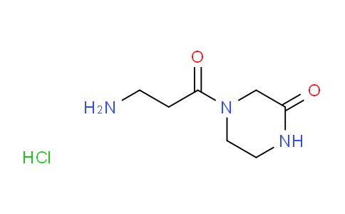 CAS No. 1220033-48-6, 4-(3-Aminopropanoyl)piperazin-2-one hydrochloride