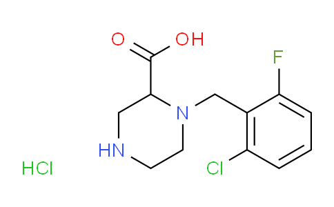 CAS No. 1289385-07-4, 1-(2-Chloro-6-fluorobenzyl)piperazine-2-carboxylic acid hydrochloride