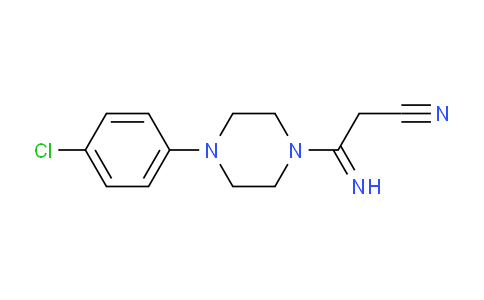CAS No. 338794-92-6, 3-(4-(4-Chlorophenyl)piperazin-1-yl)-3-iminopropanenitrile