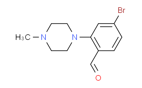 CAS No. 628326-12-5, 4-Bromo-2-(4-methylpiperazin-1-yl)benzaldehyde