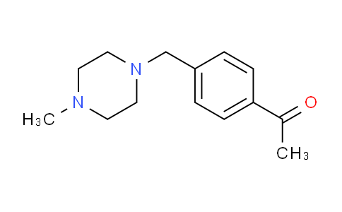 CAS No. 125743-59-1, 1-(4-((4-Methylpiperazin-1-yl)methyl)phenyl)ethanone