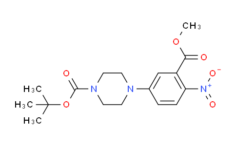 CAS No. 1135283-55-4, tert-Butyl 4-(3-(methoxycarbonyl)-4-nitrophenyl)piperazine-1-carboxylate