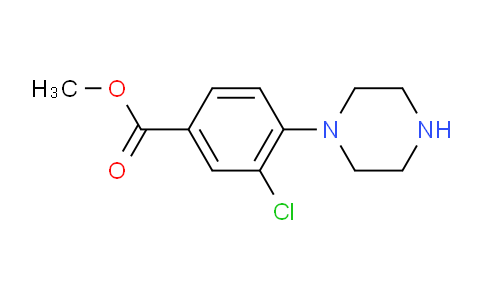 CAS No. 234082-16-7, Methyl 3-chloro-4-(piperazin-1-yl)benzoate