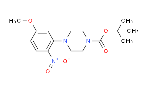 CAS No. 1215205-93-8, tert-Butyl 4-(5-methoxy-2-nitrophenyl)piperazine-1-carboxylate