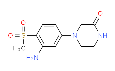 CAS No. 1220039-18-8, 4-(3-Amino-4-(methylsulfonyl)phenyl)piperazin-2-one