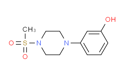 CAS No. 908103-72-0, 3-(4-(Methylsulfonyl)piperazin-1-yl)phenol