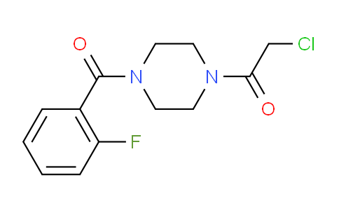 CAS No. 1018574-21-4, 2-Chloro-1-(4-(2-fluorobenzoyl)piperazin-1-yl)ethanone