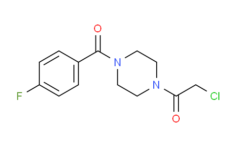 CAS No. 1018525-90-0, 2-Chloro-1-(4-(4-fluorobenzoyl)piperazin-1-yl)ethanone