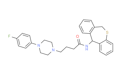 CAS No. 132019-54-6, N-(6,11-Dihydrodibenzo[b,e]thiepin-11-yl)-4-(4-(4-fluorophenyl)piperazin-1-yl)butanamide