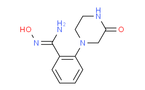 CAS No. 1220040-48-1, N'-Hydroxy-2-(3-oxopiperazin-1-yl)benzimidamide