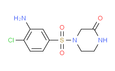 CAS No. 1041566-76-0, 4-((3-Amino-4-chlorophenyl)sulfonyl)piperazin-2-one