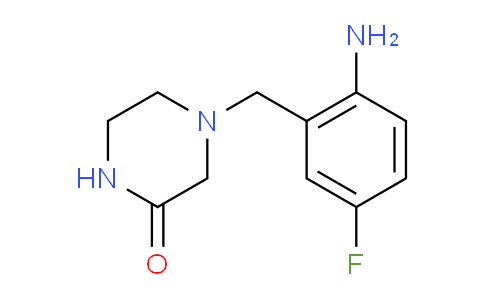 CAS No. 1153197-42-2, 4-(2-Amino-5-fluorobenzyl)piperazin-2-one