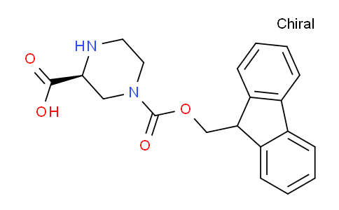 CAS No. 1217628-46-0, (S)-4-(((9H-Fluoren-9-yl)methoxy)carbonyl)piperazine-2-carboxylic acid