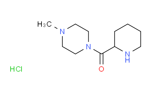 CAS No. 1246172-58-6, (4-Methylpiperazin-1-yl)(piperidin-2-yl)methanone hydrochloride