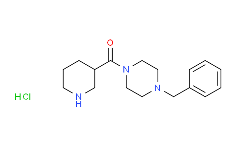 CAS No. 1220031-59-3, (4-Benzylpiperazin-1-yl)(piperidin-3-yl)methanone hydrochloride