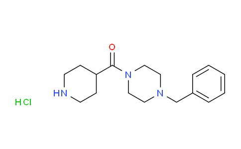 CAS No. 1220034-97-8, (4-Benzylpiperazin-1-yl)(piperidin-4-yl)methanone hydrochloride