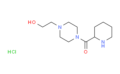 CAS No. 1246172-56-4, (4-(2-Hydroxyethyl)piperazin-1-yl)(piperidin-2-yl)methanone hydrochloride