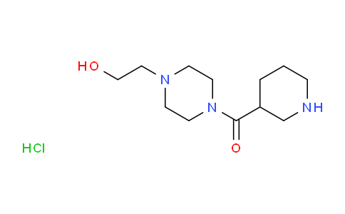 CAS No. 1220039-07-5, (4-(2-Hydroxyethyl)piperazin-1-yl)(piperidin-3-yl)methanone hydrochloride