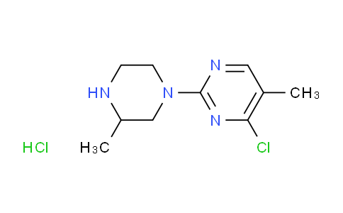 CAS No. 1261235-59-9, 4-Chloro-5-methyl-2-(3-methylpiperazin-1-yl)pyrimidine hydrochloride