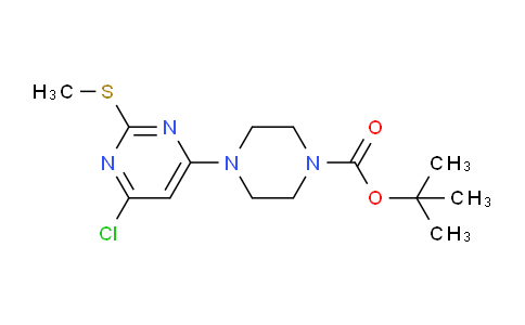 CAS No. 932046-78-1, tert-Butyl 4-(6-chloro-2-(methylthio)pyrimidin-4-yl)piperazine-1-carboxylate