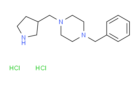 CAS No. 1219960-33-4, 1-Benzyl-4-(pyrrolidin-3-ylmethyl)piperazine dihydrochloride