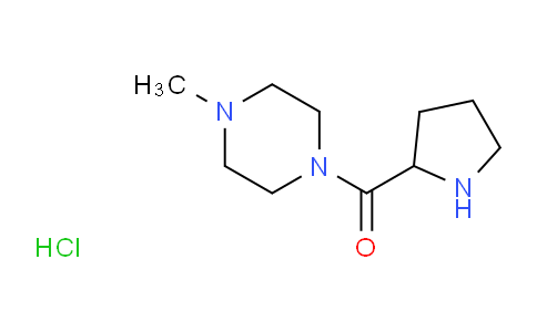 CAS No. 1236260-93-7, (4-Methylpiperazin-1-yl)(pyrrolidin-2-yl)methanone hydrochloride