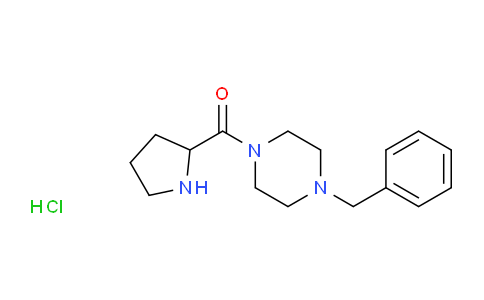 CAS No. 1236259-37-2, (4-Benzylpiperazin-1-yl)(pyrrolidin-2-yl)methanone hydrochloride