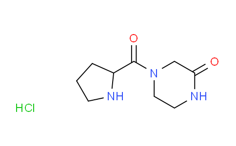 CAS No. 1236255-42-7, 4-(Pyrrolidine-2-carbonyl)piperazin-2-one hydrochloride
