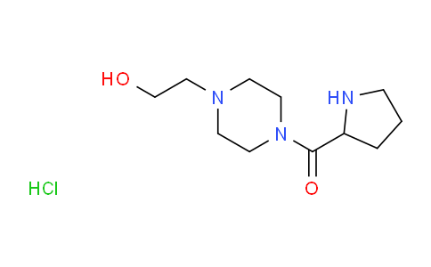 CAS No. 1236260-66-4, (4-(2-Hydroxyethyl)piperazin-1-yl)(pyrrolidin-2-yl)methanone hydrochloride