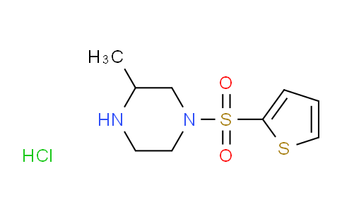 CAS No. 1261231-52-0, 3-Methyl-1-(thiophen-2-ylsulfonyl)piperazine hydrochloride