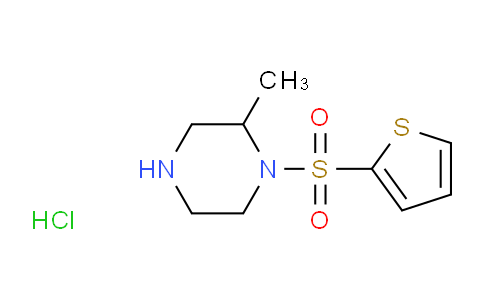CAS No. 1261231-55-3, 2-Methyl-1-(thiophen-2-ylsulfonyl)piperazine hydrochloride