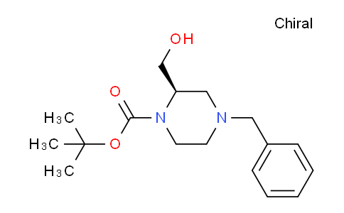 CAS No. 1257855-72-3, (R)-tert-Butyl 4-benzyl-2-(hydroxymethyl)piperazine-1-carboxylate