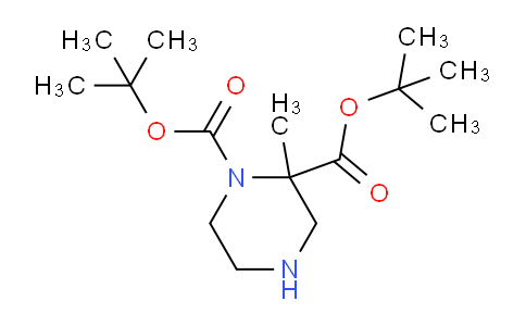 CAS No. 1416374-71-4, Di-tert-butyl 2-methylpiperazine-1,2-dicarboxylate