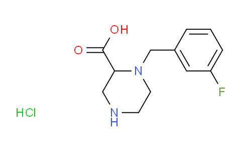 CAS No. 1289384-73-1, 1-(3-Fluorobenzyl)piperazine-2-carboxylic acid hydrochloride