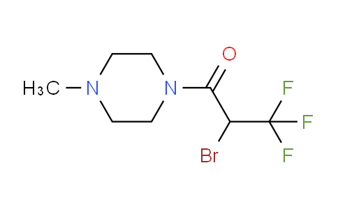 CAS No. 1031927-96-4, 2-Bromo-3,3,3-trifluoro-1-(4-methylpiperazin-1-yl)propan-1-one