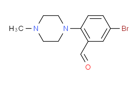 CAS No. 628325-60-0, 5-Bromo-2-(4-methylpiperazin-1-yl)benzaldehyde