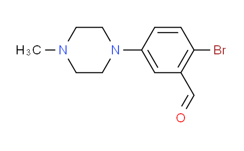 CAS No. 628325-61-1, 2-Bromo-5-(4-methylpiperazin-1-yl)benzaldehyde