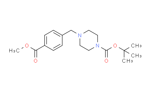CAS No. 844891-11-8, tert-Butyl 4-(4-(methoxycarbonyl)benzyl)piperazine-1-carboxylate