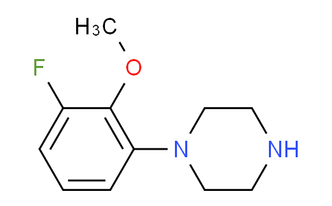 CAS No. 1121613-46-4, 1-(3-fluoro-2-methoxyphenyl)piperazine