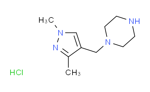 CAS No. 1951439-89-6, 1-((1,3-dimethyl-1H-pyrazol-4-yl)methyl)piperazine hydrochloride